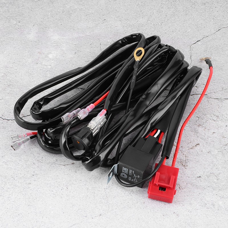 12V/40A High Power Work Light Switch Wiring Harness Waterproof for