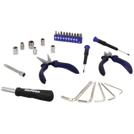Oxford Under Seat Motorcycle Tool Kit - Black/Blue