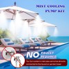 Moongiantgo Outdoor Misting Cooling System with Pump Kit-82ft Misting System