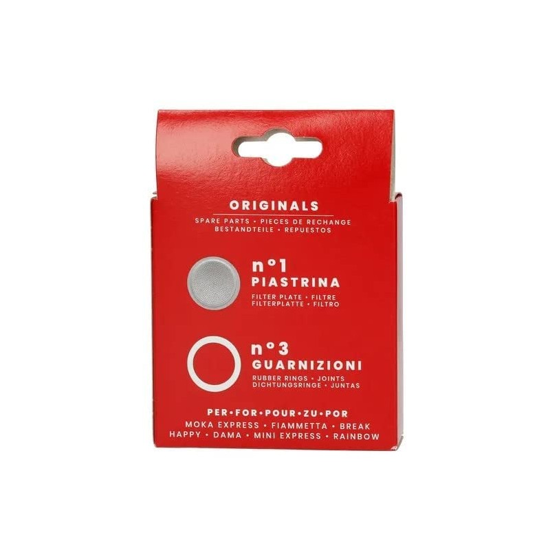 Bialetti Spare Parts Includes 3 Gaskets and 1 Plate Compatible