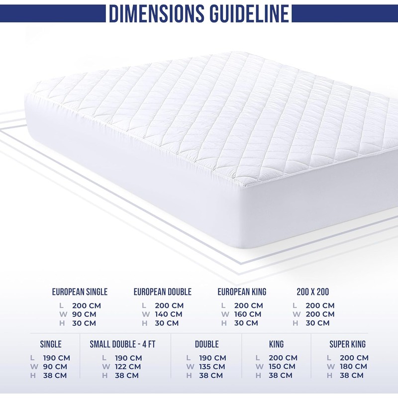 Utopia Bedding Utopia Bedding Quilted Mattress Protector, Breathable Mattress Pad,