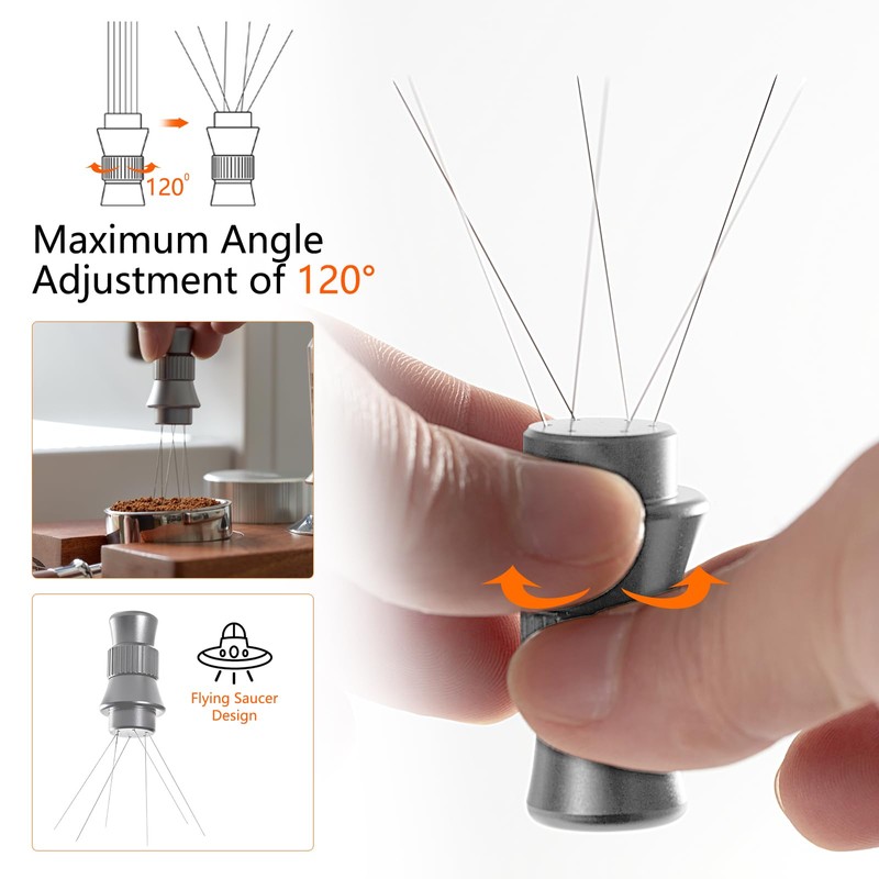 IKAPE WDT Tools, Espresso Stirrer Distribution Tool, Tamper for Barista