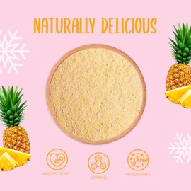 Freeze Dried Pineapple Powder 250g - No Added Sugar, 100% Natural, Gluten Free, Vegan Friendly