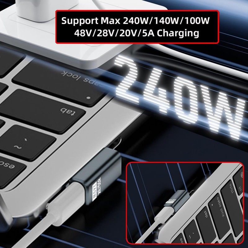 CY USB5.0 80Gbps Female to Female Extension Adapter with 240W,