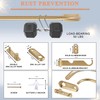 Lwiiom Double Curtain Rod for Windows 84 to 134 Inch,Adjustable