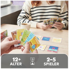 Spin Master Games Dumb Ways to Die, Fast-Mean Card Game for Survival of Your Own Beans, Funny Card Artwork with Wobble Pictures, 2-5 Players from 12 Years, German Edition