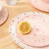 Bzyoo 12-Piece Melamine Dinnerware Set - White Confetti | Lightweight,