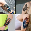 FoxWolf5 Temporary Fox Tattoo Fake Wolf Tattoo Animal Tattoos 5