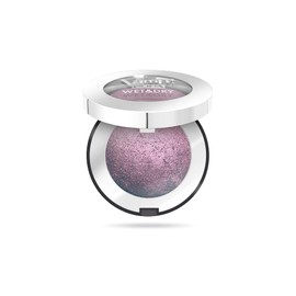 Pupa Milano Vamp! Wet And Dry Baked Eyeshadow - Radiant And Vibrant Effect - Low Allergy Risk, Ophthalmologically Tested, Paraben Free, Wet And Dry Dual Use - 205 Hot Violet - 0.035 Oz