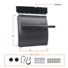 TORQUE Quarter Fenders for Semi Truck, 24" x 24" Black