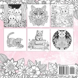  Katzen Malbuch: Fr Kinder ab 10 Jahren, Geschenk fr M?dchen, Teenager und Erwachsene, Mit Katzenmandalas und Illustrationen (Haustier Malbcher) (German Edition)