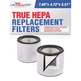 True HEPA + Carbon + Pre-Filter Replacement for AFHZ2000-01 | Fits TruSens Z-2000 Medium Air Purifier -360� 3-Stage - (2-Pack) by LifeSupplyUSA
