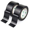 BOMEI PACK Black Floor Marking Tape, Safety Hazard Tape for