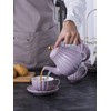 Jusalpha Serve for 6- Fine China Pink Coffee Cup/Teacup Set,