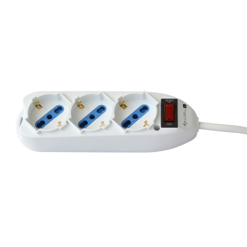 TECHly 103021 3-Way Power Strip with 10 A Plug