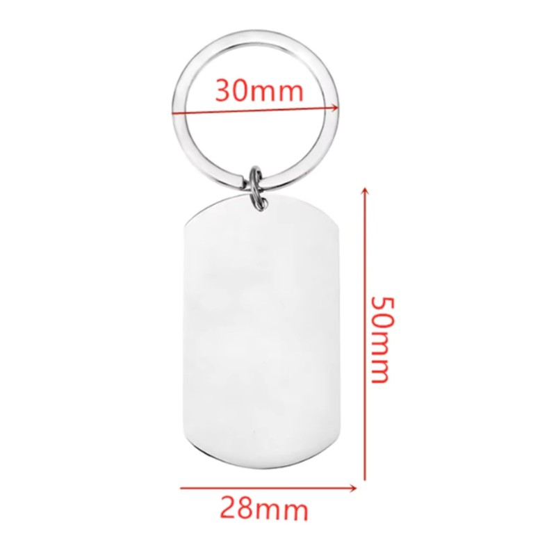 Saint Peter, Abundance Prayer, Stainless Steel Rectangular Engraved Keychain