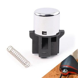 yorpyep Shift Lever Button, Automatic Transmissions Rust-Proof Shift Lever Button with Spring, 54132-SDA-A81 Knob Shift Original Repair Accessories, Compatible with 03-07 Honda Accord (Black)