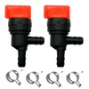 90 Degree Fuel Cut Off Valve 1/4" Inline Shut Off