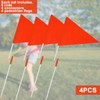 4 Pack Safety Flags with Pole Replacement for Step2 Step