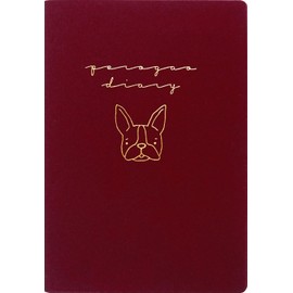 Elcomune Matka DR-MH-447 2025 Notebook, B6 Monthly Perot Face Bull Wine (Begins October 2024)