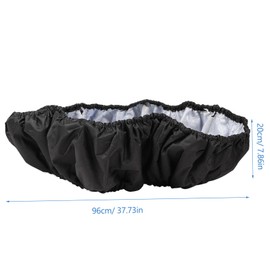 BESPORTBLE Trampoline Edge Cover Replacement Safety Mat Trampoline Mats 38 Inch Trampoline Safety Cover Black Trampoline Protector for Boys and Girls