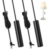 2PCS Bathroom Light Pull Cord 150cm Nylon Pull Switch Cord