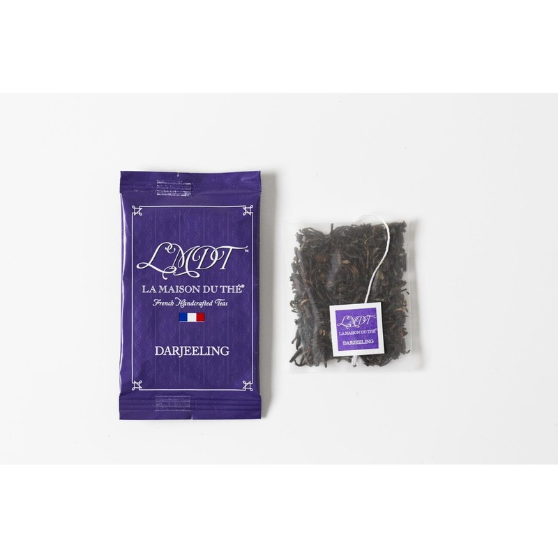 LMDT French Handcrafted Darjeeling Tea. Enveloped Teabags, 100 Count