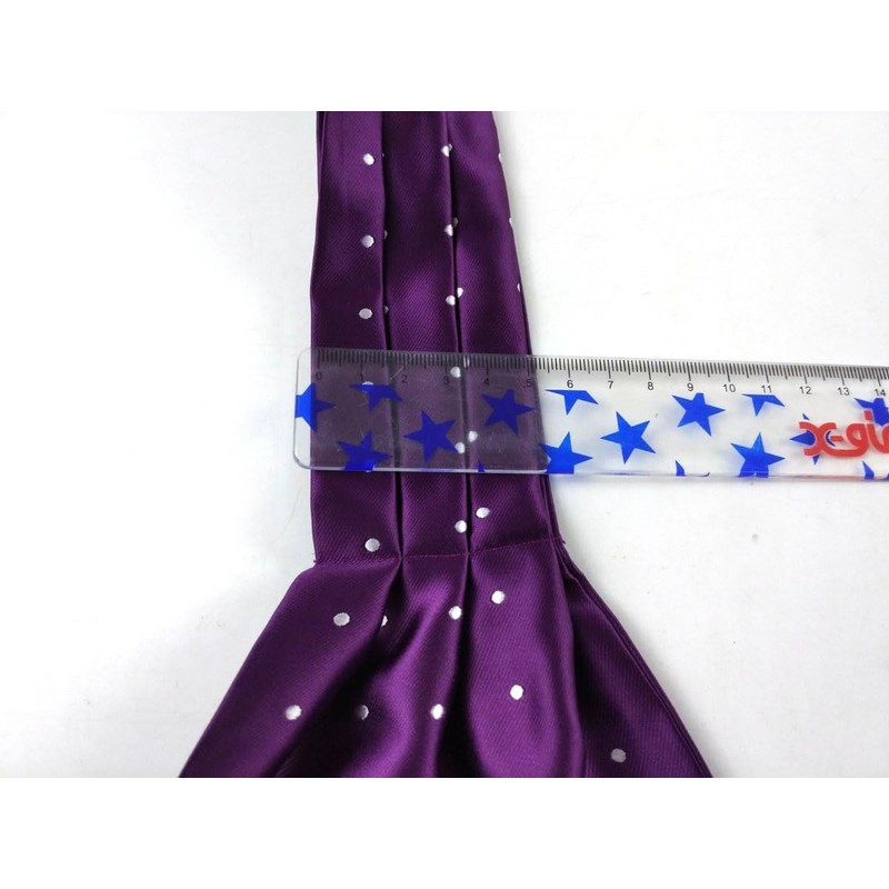 F NODE Ascot Tie Men's Scarf, Polka Dot Pattern, wide