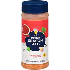 Morton Season-All Seasoned Salt, 16 Ounce Canister (Pack of 6)