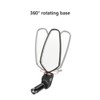 2Pcs Handlebar Bike Mirrors HD Safe Glass Mirror Adjustable Rotatable