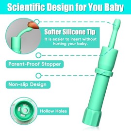 Alivio de gases y cólicos para bebés, alivio instantáneo eficaz del estreñimiento para bebés, solución natural para alivio de cólicos y gases del bebé