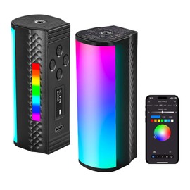 NEEWER Varita de Luz LED Magnética Portátil con Control App, Barra RGB Mini 360° 2600mAh, Regulable 2500K~8500K CRI 97, 17 Modos de Luz para Fotografía, Vlog y TikTok, TL97C