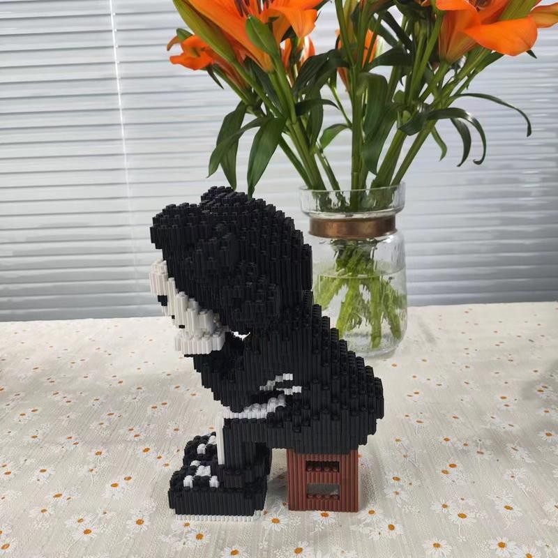 Trendy Blocks Sitting & Thinking Bear Building Blocks, 4500 Pcs,