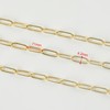 YOUBEIYEE 5 Meters Light Gold Paperclip Jewelry Chain for Jewelry
