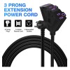 Cable De Extensión Kxable 20ft 3 Salidas 12awg Negro