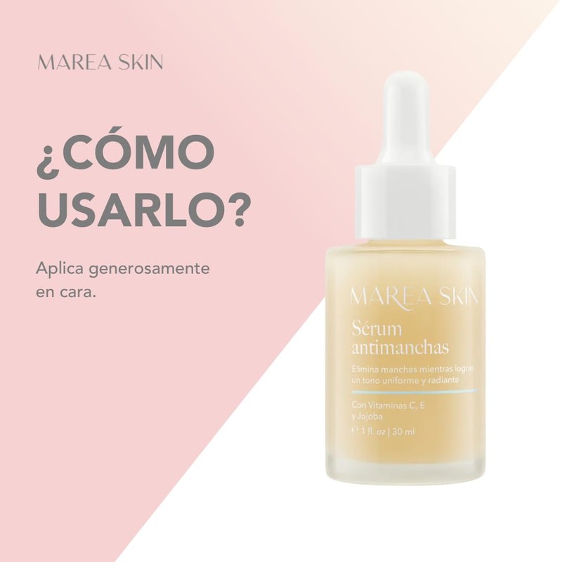 Sérum Antimanchas Con Péptidos y Vitamina C | 100% Ingredientes