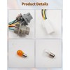 JadeBirch Tail Light Bulb Socket & Wiring Harness Fit for