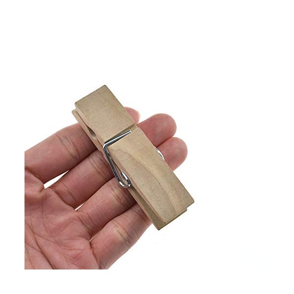 HAHIYO Wooden Clothes Pins Clothespins Extra Wide Do NOT Fall