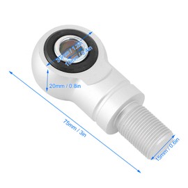 Pack of 2 Rear Shock Absorbers Riser, 10 mm Hole Shock Absorber Adapter Damper Height Extension for Quad Motorcycle ATVs OffRoad (Silver 75 mm/3 Inch)