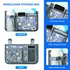 SHIFANQI Wheelchair Bag, Walker Bag, Wheelchair Side Bag, Armrest Organizer