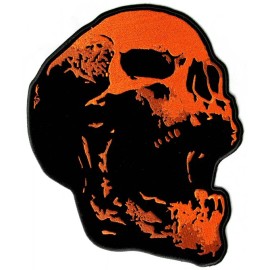 SKULL GOTHIC JACKET VEST BACK PATCH [IRON ON SEW ON -11.0 INCH]