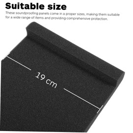 BESPORTBLE 2Pcs Vibration Pads Soundproofing Panels for Noise Reduction Shock Absorption Lightweight Reusable Acoustic Foam for Home Office Vehicle Use