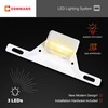 Command Electronics 12V LED License Plate Light with Mounting Bracket