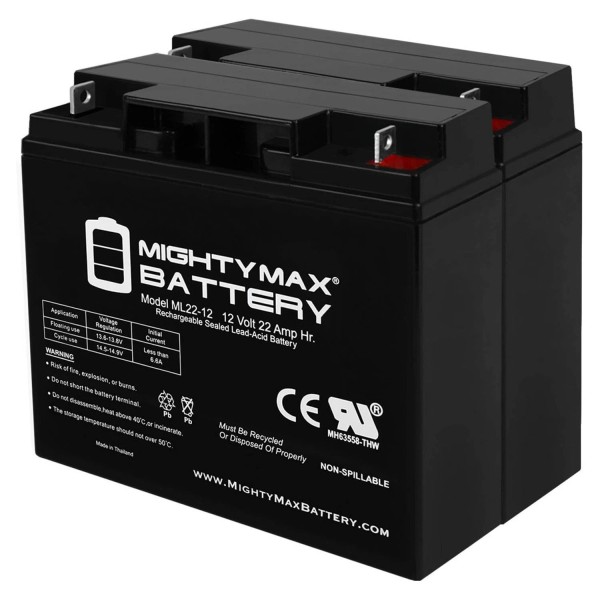 Mighty Max 12V 22AH SLA Replacement Battery for Bright Way