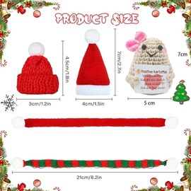 Scinzene 5 Piece Set Gifts for Women Christmas Little Women Colleagues - Christmas Decoration Women, Creative Gift Ideas for Best Friend and Funny Surprises