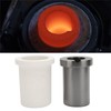 Graphite Crucible Set Induction Gold Melting Furnace High Temperature Resistant