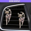 ZIMISI 2PCS Bling Cat Car Air Fresheners Vent Clips, Crystal