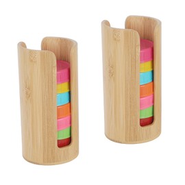 2 PCS Mason Jar Lid Organizer Vertical Mason Jar Lid Storage Bamboo Tumbler Lid Holder Cup Lid Organizer Suitable for Mason Lids/Canning Lids/Bamboo Lids Mason Jar Accessories (2 Regular)