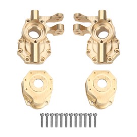 Brass Counterweight Steering Knuckle with Gear Cover for Traxxas TRX4 1/10 RC Car