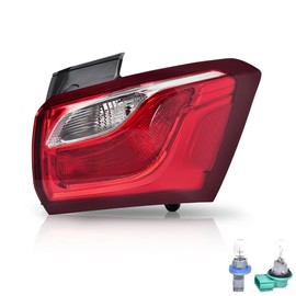 G-PLUS Tail Light Assembly Rear Lamp Right Passenger Side w/Bulbs Compatible with Chevy Equinox 2018 2019 2020 (4-Door Sport Utility) GM2805132 19418087 84769836 Red Lens
